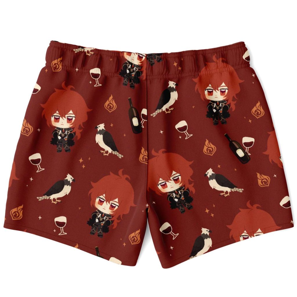 Diluc Genshin Impact Swim Trunks 2 - Genshin Merch