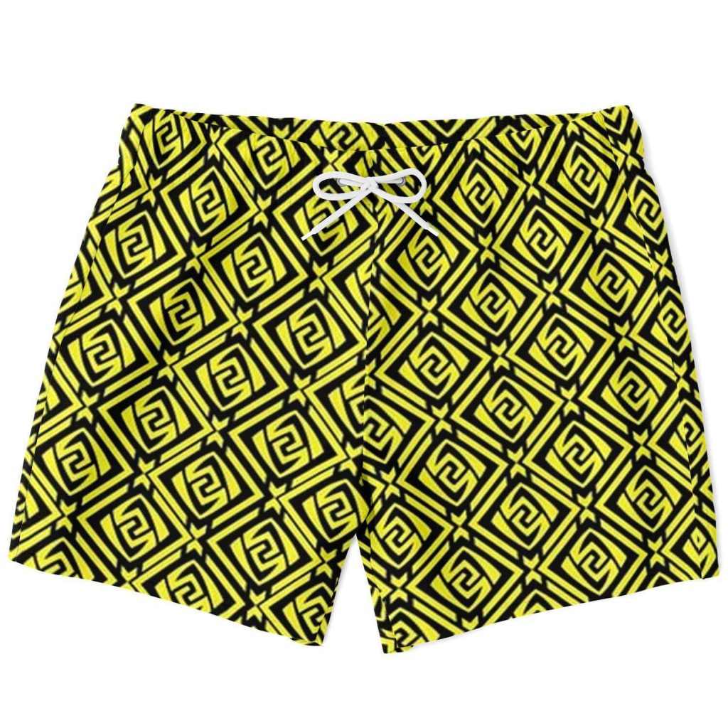 Genshin Impact Geo Pattern Swim Trunks 2 - Genshin Merch
