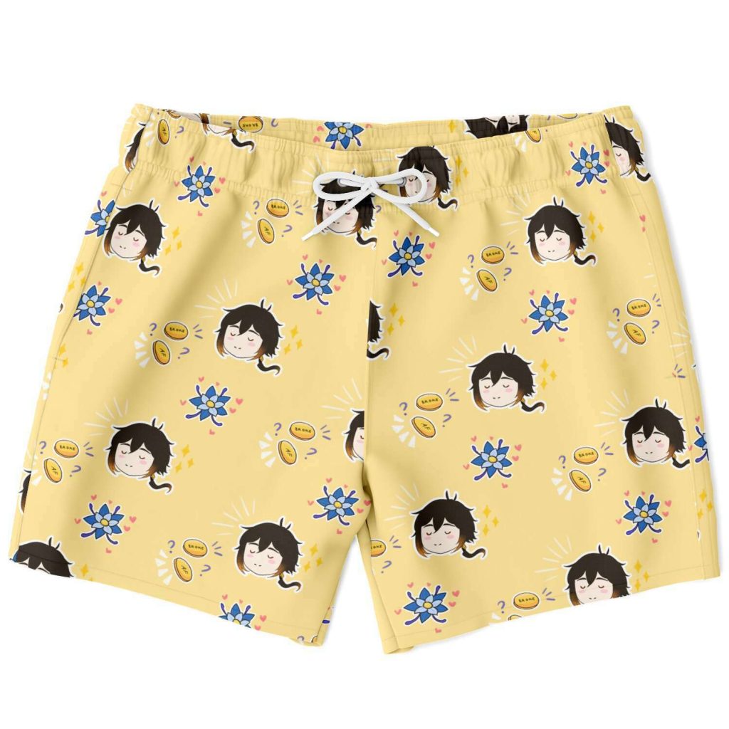 Geo Dad Zhongli Genshin Impact Swim Trunks 1 - Genshin Merch